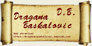 Dragana Baškalović vizit kartica
